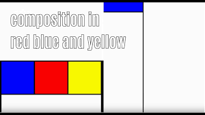 Composition with red, blue and yellow is dominated by a large red rectangle. Visual Video Art Composition In Red Blue And Yellow Piet Mondrian Video Mozaik Youtube