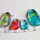 Birds on a line fused glass art (8+) - Newlyns Farm Shop, Café & Cookery School, Newlyns Farm Shop, Lodge farm, North Warnborough Event Image