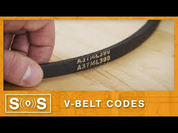 V Belt Code Guide Spec Sense Youtube