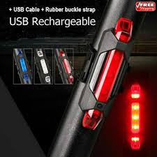 5 Led Usb Rechargeable Bike Tail Light Waterproof Rear Usb Rechargeable Cycling Ebay Cycling Lights Bike Led Bicycle Lights