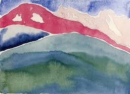 Georgia O Keeffe Pink And Green Mountains I Georgia Okeefe Georgia O Keeffe Georgia O Keeffe Paintings