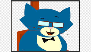 Biyik Kedi Illustrasyon Karikatur Kedi Yaratici S Cizgi Film Karakteri Mavi Memeli Png Pngwing