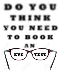Do You Think You Need To Book An Eye Test Blurred Chart With