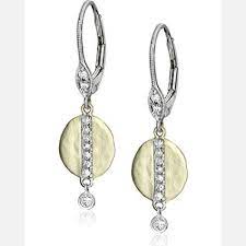 Shop Buy And Save On Meira T Diamond Earrings Yellow And White Gold At Gemfind Express