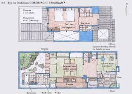 kyo no ondokoro gokomachi ebisugawa kyo machiya townhouse l accommodation of wacoal corp in 2021 castle floor plan japan house design sims 4 house plans