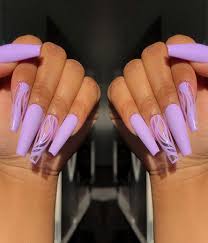 Best Winter Season Nail Style For 2020 Purple Acrylic Nails Light Purple Nails Purple Nails
