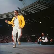 Freddie mercury (born farrokh bulsara; Freddie Mercury S Yellow Military Jacket An Iconic Moment In Fashion Cnn Style