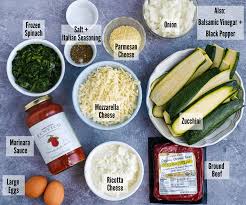 Here are the basic steps cook the beef with garlic, spices and marinara sauce. Zucchini Lasagna Keto Gluten Free Mae S Menu