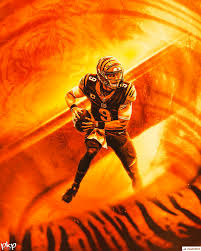 Former and current teammates were among those to offer their prayers and support after watching joe burrow being carted off the field with a left knee injury. Joe Burrow Poster Wallpaper Bengals