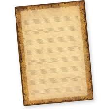 Zum perfekten brief gehört ein schickes briefpap… Notenblatter Vintage Alt A4 50 Blatt Notenpapier A4 Mit Historisch Altem Hintergrund Beidseitig Bedruckt Tatmotive De Briefpapier