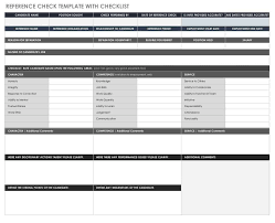 Free Reference Check Forms Smartsheet