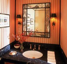 Linens on the sink, rug, and shower curtain bring a touch of softness to this industrial design. Beautiful Bathroom Inspiration Fall Decorating Ideas Rotator Rod