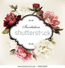 Vector Greeting Card With Roses Can Be Used As Invitation Card For Wedding Birthday And Other Holiday And Summer Background Resimler Davetiye Nisan