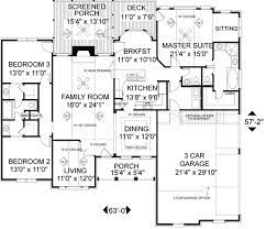 2.5 bath 86' 5 deep. Southern Style House Plan 3 Beds 2 5 Baths 1992 Sq Ft Plan 56 149 Eplans Com