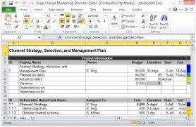 This management plan gives you the benefit to check if you're providing every partner and customer with the appropriate amount of time. Free Channel Marketing Plan Template For Excel