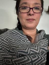 Malabrigo kal barnstable shawl completed