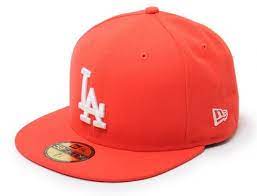 Custom Los Angeles Dodgers Hot Red 59fifty Fitted Baseball Cap By New Era X Mlb Fitted Baseball Caps Baseball Cap Cap