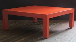 The perfect union of sophistication and function, the parson coffee table refines the look and feel of any. Persimmon Orange Laminated Parsons Coffee Table At 1stdibs