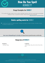 They'd banish us — you know! Correct Spelling For Kindly Infographic Spellchecker Net