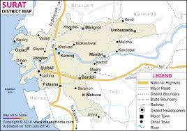 Surat Location On Map Surat District Map