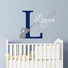 Select same day delivery or drive up for easy contactless purchases. Amazon Com Custom Elephant Wall Decal For Nursery Boy Baby Boy Monogram Elephant Bubbles Name Nursery Wall Decor Boys Name Nursery Decor Personalized Custom Name Vinyl Wall Art Decal Sticker Vs61 Handmade Products