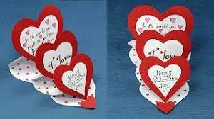 100+ free editable valentine card templates in vector and psd formats. Diy Valentine Card How To Make Triple Easel Heart I Love You Card Youtube