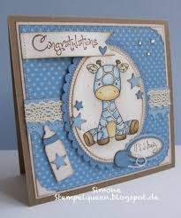 Experiment with different background options and patterns. Sweet November Safari Pals By Stempelqueen Cards And Paper Crafts At Splitcoaststampers Baby Cards Handmade Baby Boy Cards Handmade Baby Boy Cards