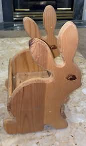Despite the explosive development of the chemical. Vintage Hand Crafted Wood Bunny Rabbit Basket 12x9x7 Carmel Wood Products Usa Ebay