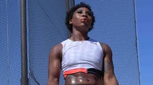 Olympian gwen berry turned away from the us flag as she was p***ed the national anthem played while she stood on the podium during a trial event. T26lbwd 2b40ym