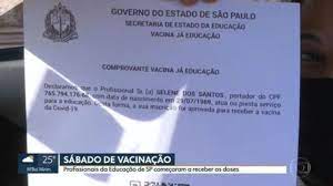 Learn about the different vaccines available. Vacinacao De Profissionais Da Educacao Contra Covid 19 Comeca Neste Sabado No Estado De Sp Saiba Como Funciona Sao Paulo G1