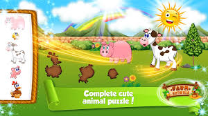 Farm animals puzzle game for toddlers, kids, kindergarten, and children at preschool. Learning Farm Animals Educational Games For Kids For Android Apk Download