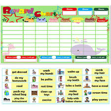 Reward Charts For Kids Reward Magnetic Sticker Educational Toys English Word Picture Matching Game For Children Gift