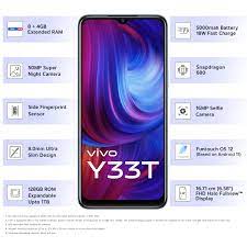 Vivo Y33T (Mirror Black, 8GB RAM, 128GB ...