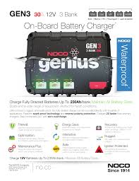 Maybe you would like to learn more about one of these? Noco Genius Gen3 On Board Battery Charger Manualzz
