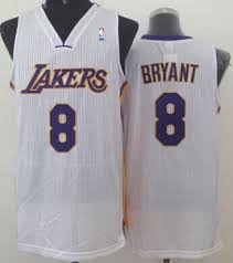 Unsigned kobe bryant #8 los angeles la yellow custom stitched basketball jersey size men's xl new no brands/logos. Los Angeles Lakers 8 Kobe Bryant White Swingman Jersey On Sale For Cheap Wholesale From China