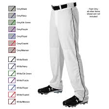 alleson 605wlby youth baseball pants with piping