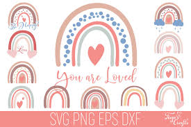 Download Baby Rainbow Svg Pack Boho Rainbow Svg 916560 Cut Files Design Bundles
