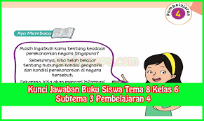 Kunci Jawaban Buku Siswa Tema 8 Kelas 6 Halaman 114 115 117 118 119 Sanjayaops