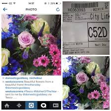 This means you can check the quality and ask. Review Tesco Finest Flowers