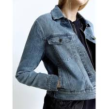 Ladies Spring Denim Jacket Ldj Pw3000375 Hemp Hoodlamb