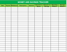 100 Free Savings Goal Trackers Spreadsheets Excel Doc