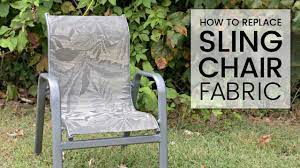 25 How To Replace Outdoor Sling Chair Fabric With Phifertex Youtube Outdoor Sling Chair Sling Chair Chair Fabric