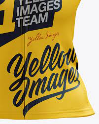 Download Women S Classic Cycling Jersey Mockup Front View In Apparel Mockups On Yellow Images Object Mockups