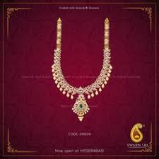 Designer Haram Embellished With Swarovski Zirconia Stones By Swarn Sri Jewelry Diamond Necklace Set Diamond