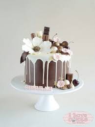 Chocolate And Flowers Drip Cake Drippy Cakes Drip Cakes Cake