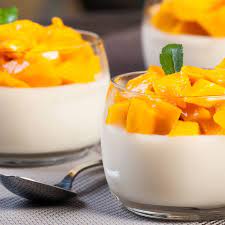 Mango Panna Cotta Recipe Light Desserts Panna Cotta Recipe Food