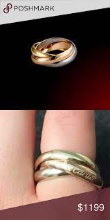 S0ld Trinity Les Must De Cartier Ring 18k Russian Wedding Ring Cartier Trinity Ring
