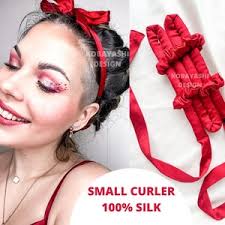 Buy SMALL Heatless Curls Hair Curler, Mulberry Silk Hair Curling Ribbon  SET, No Fizz Mini Tie Short to Long Hair, No Heat Hair Soft Curl Wand  Online in India