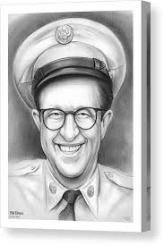 Phil Silvers as sgt Bilko Canvas Print