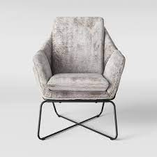 Faux fur accent chair has a modern and stylish look. Massey Faux Fur Metal Base Accent Chair Light Gray Project 62 Target Accent Chairs Chair Platform Storage Bed